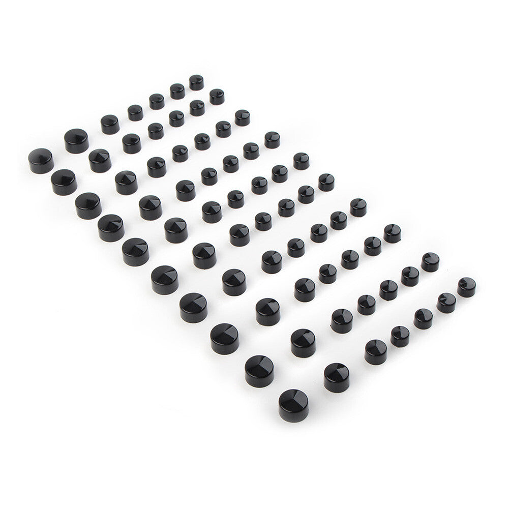 Engine Bolt Covers Kit Fit for Harley Softail Electra Street Glide Road King Black