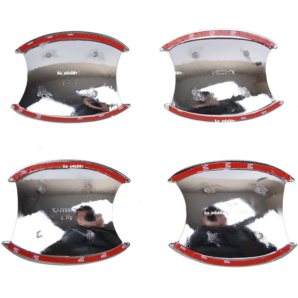 4Pcs Chrome Door Handle Cup Bowl Fits for Honda CRV for CR-V 2007 2008 2009 2010 2011
