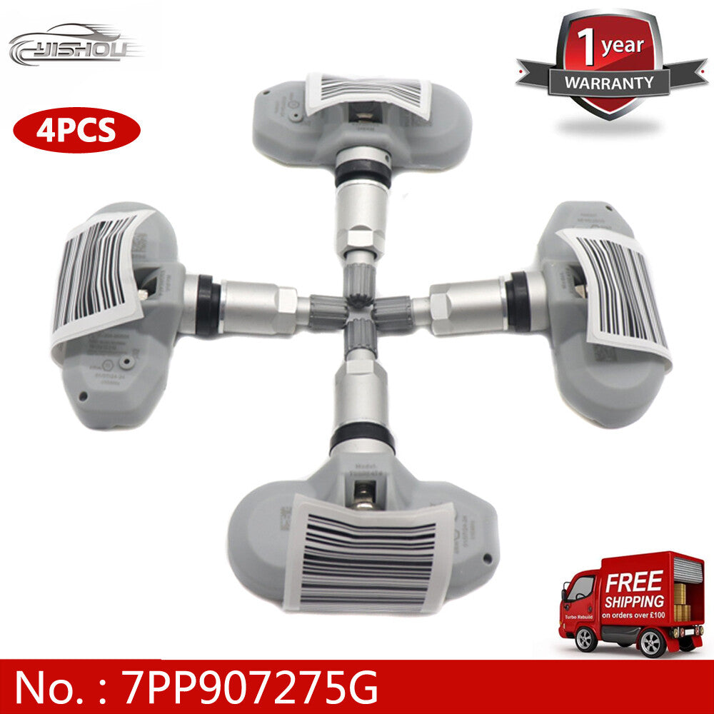 new Kit (4) 7PP907275G Tire Pressure Sensor (TPMS) for Porsche , for Audi , and for VW 315MHz