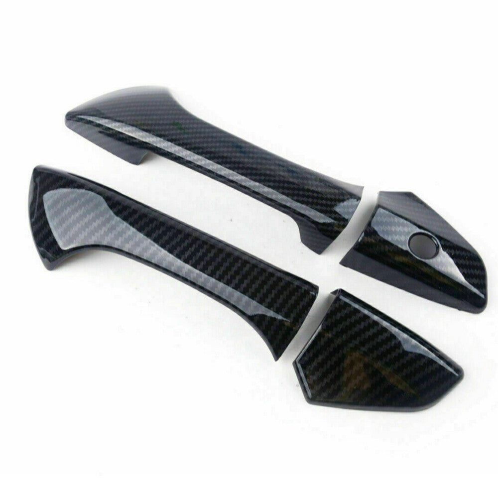 Carbon Fiber Style Door Handle Covers Trims Fit For 2008-2012 for Honda Accord Sedan