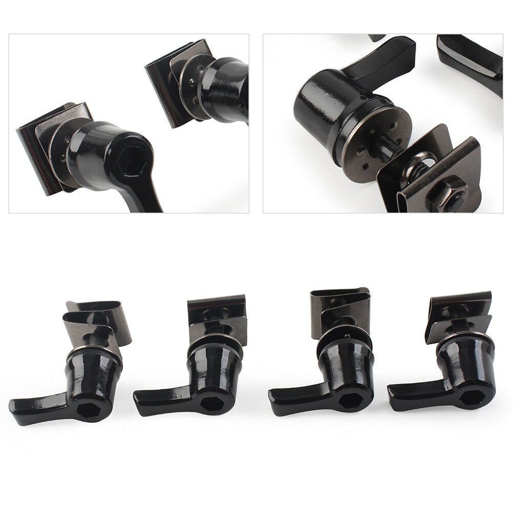 Fit for Harley Touring Road Glide 93+ Saddlebag Lock Mounting Screw Kit Gloss Black