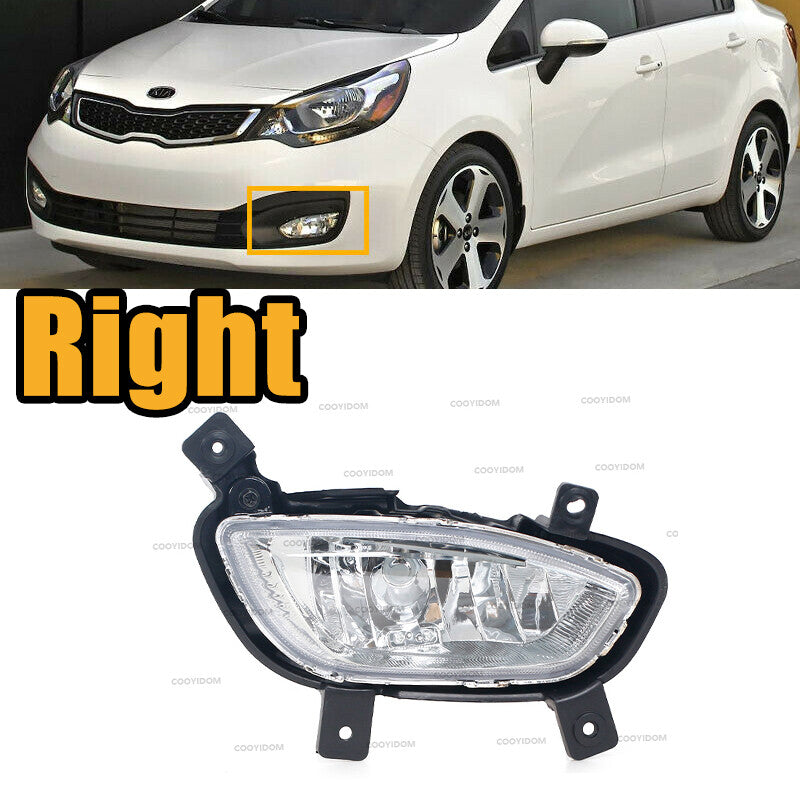 Right for KIA RIO SEDAN 2012-2015 Front bumper fog light Passenger side