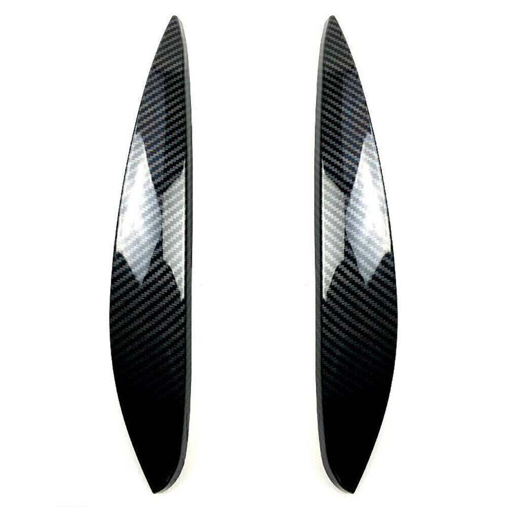 Headlight eyelid cover brow trim for Mercedes-Benz for Smart 14+ carbon fiber exterior