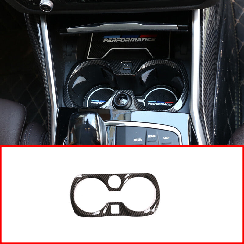 Brown TPE cup holder rear storage box slot decoration suitable for Maverick 2022-23- v