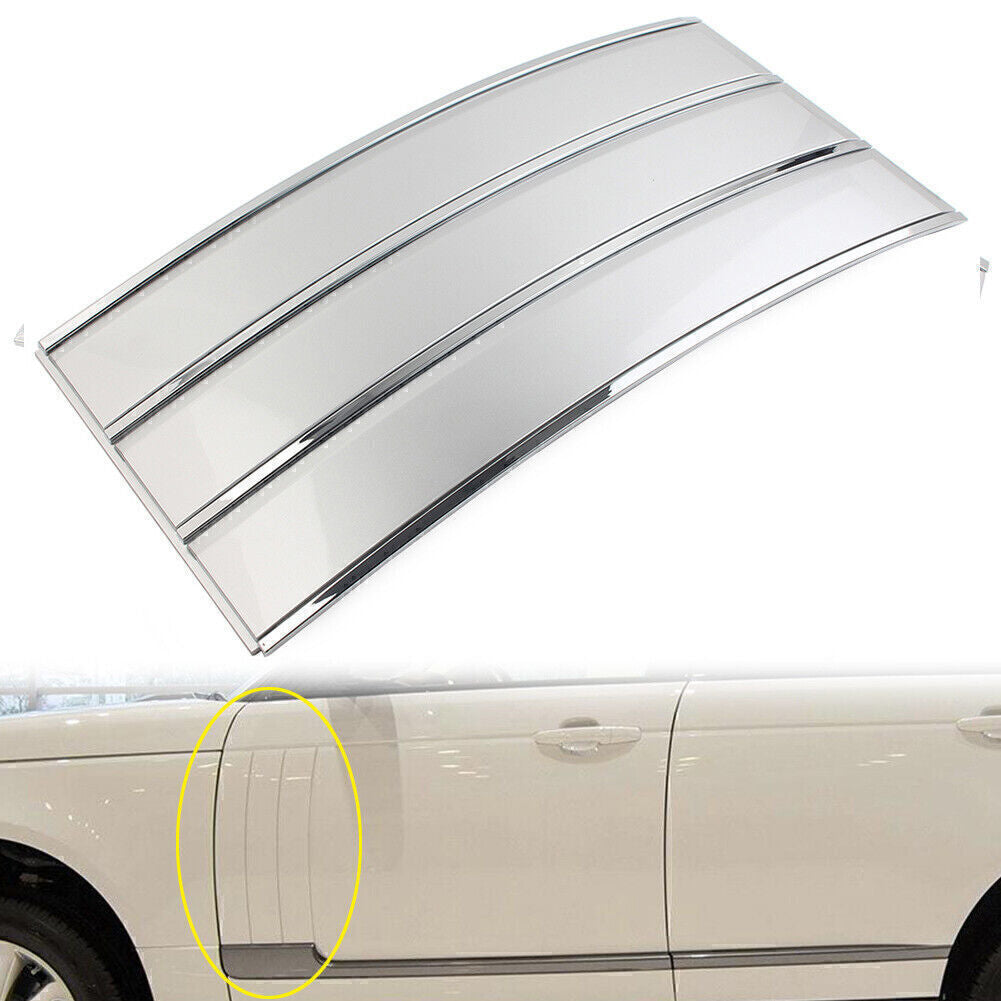 Left Side Vent Grille Fender Frame Silver for Land Rover for Range Rover 2013-17