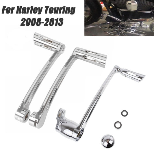 Chrome brake arm shift lever with gearshift pins suitable for Harley Touring 2008 - 2013 - n