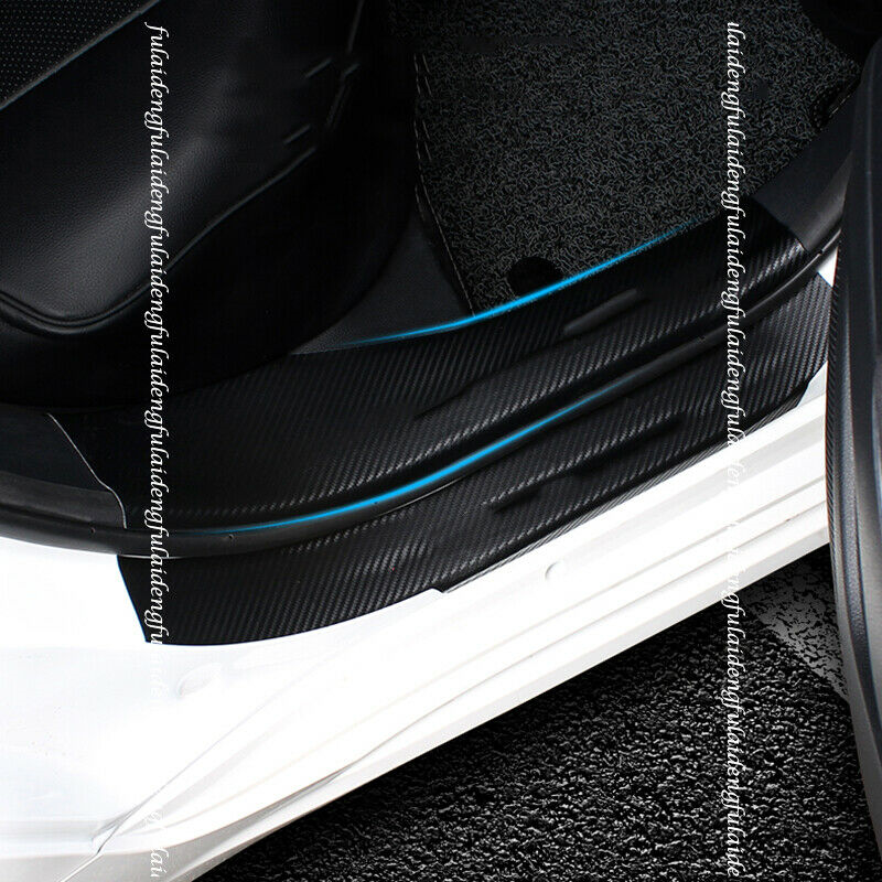 8P for Toyota for Corolla 2019-2023 Side Door Sill Scuff Plate Guard Sticker Trim