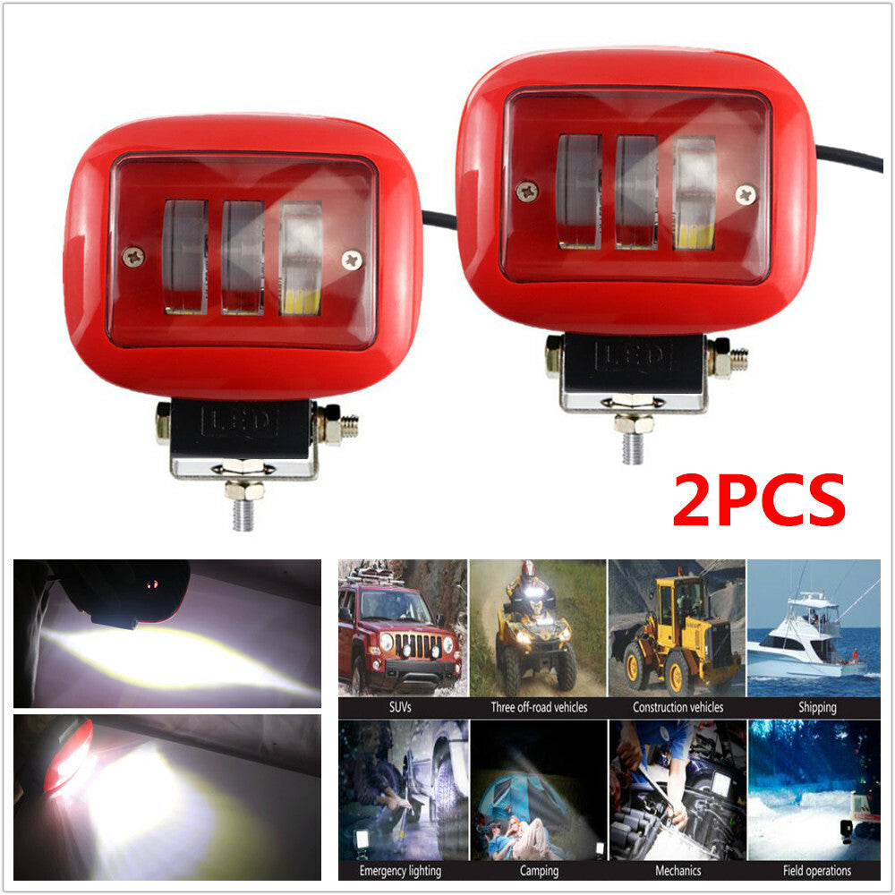 2pcs LED 6000K Car Plaza Work Light, Ocean Spotlight Base Light Suitable for Jeeps n