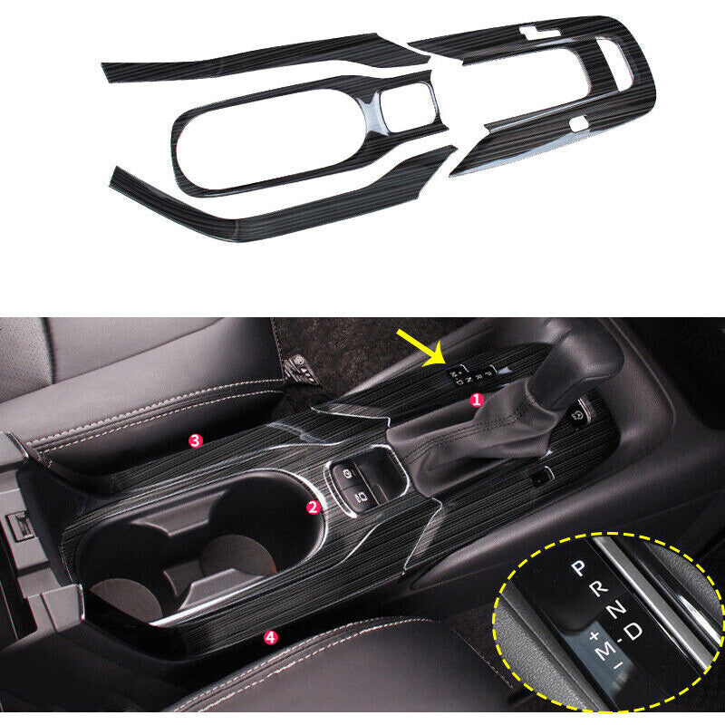 for Toyota for Corolla 2019-2022 Black Titanium Center Console Gear Shift Panel Trim