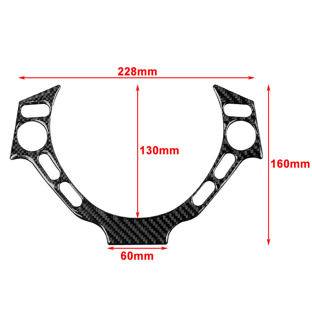Black Steering Wheel Button Frame Cover Trim for Nissan GTR R35 2008-2016 15 14