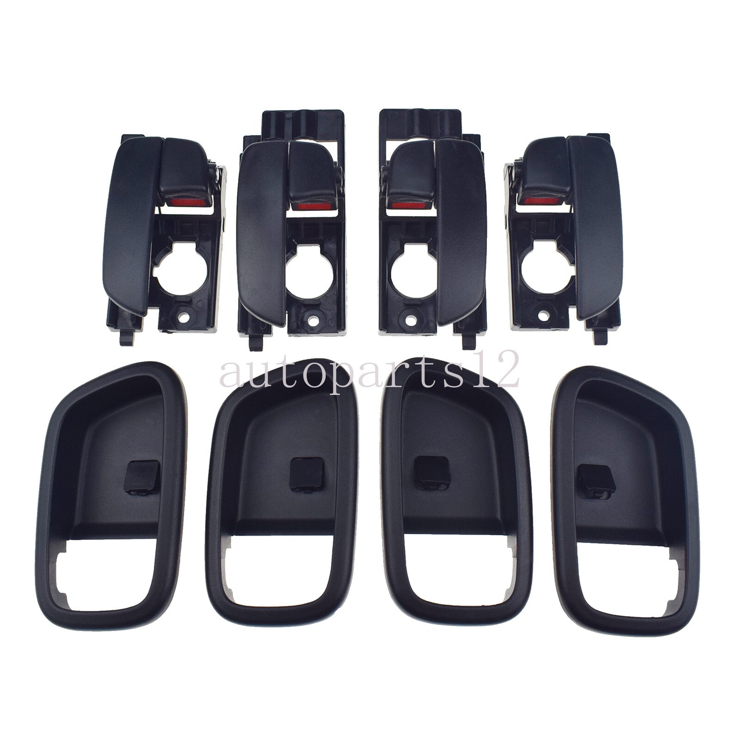 4 Piece Set Interior Door Handles and Covers FL RL RR for for Hyundai Accent 2006 - 2011 - v