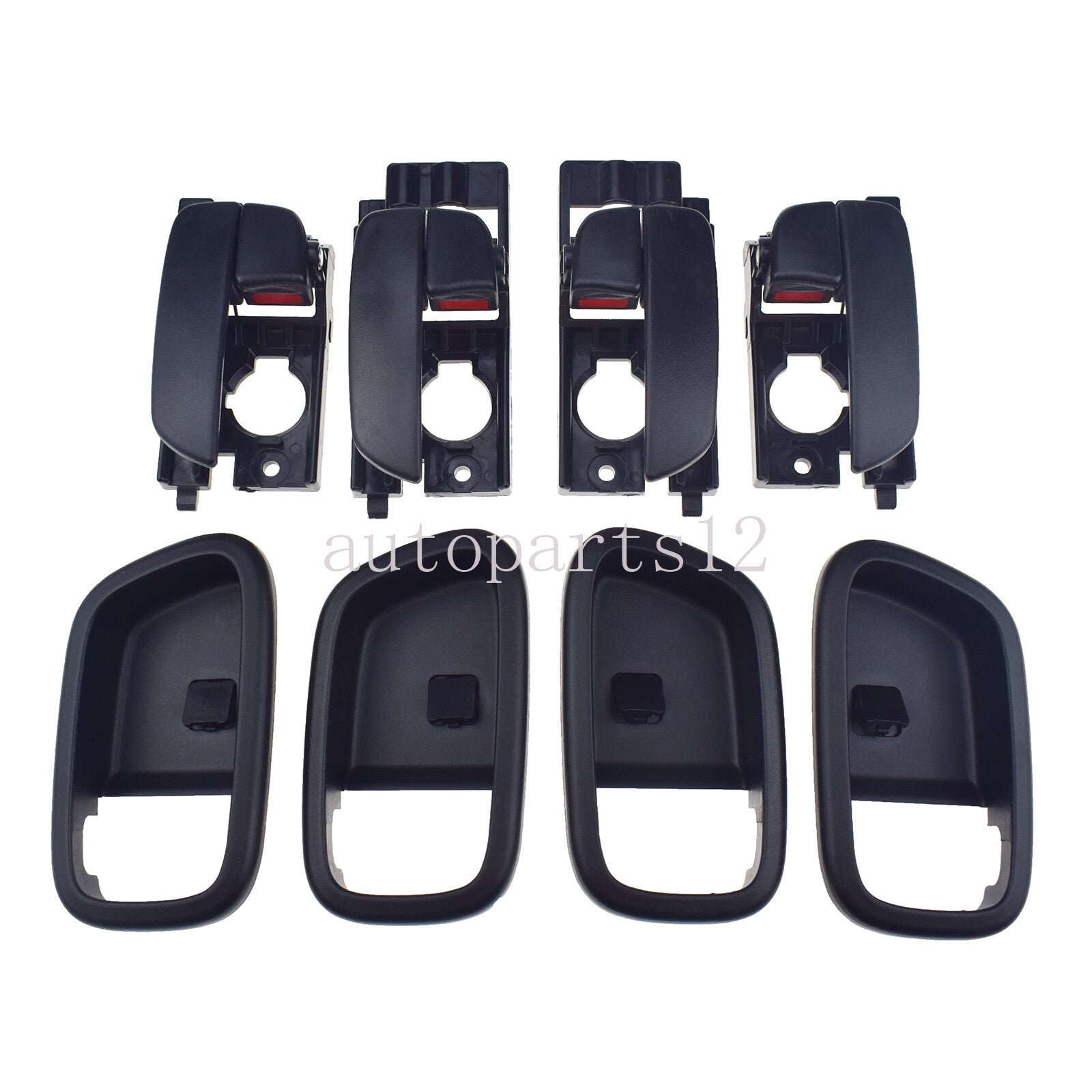 4 Piece Set Interior Door Handles and Covers FL RL RR for for Hyundai Accent 2006 - 2011 - v