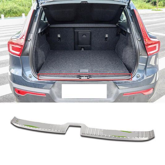 for Volvo XC40 2019-22 Silver Steel Rear Inner Bumper Protector Sill Plate Cover