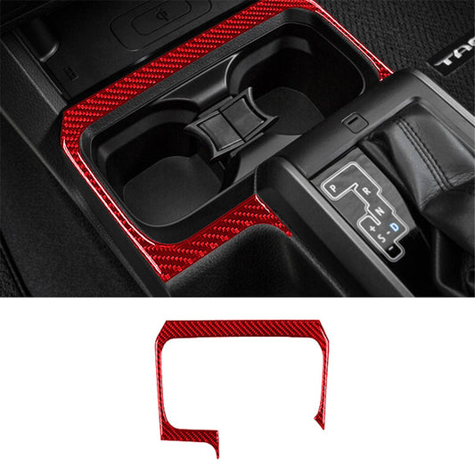 Carbon Fiber Fuel Tank Cap Panel Cover Trim For Hilux 2015-2021 v