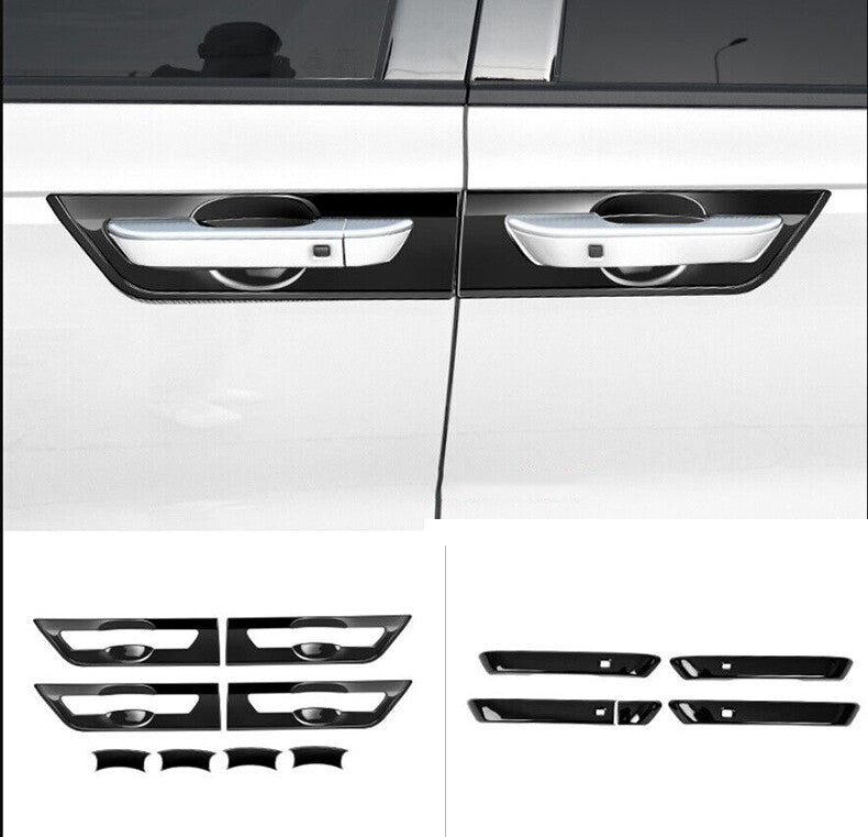 For Highlander 2020-2024 PU Rear Bumper Guard Sill Plate Sticker Cover v