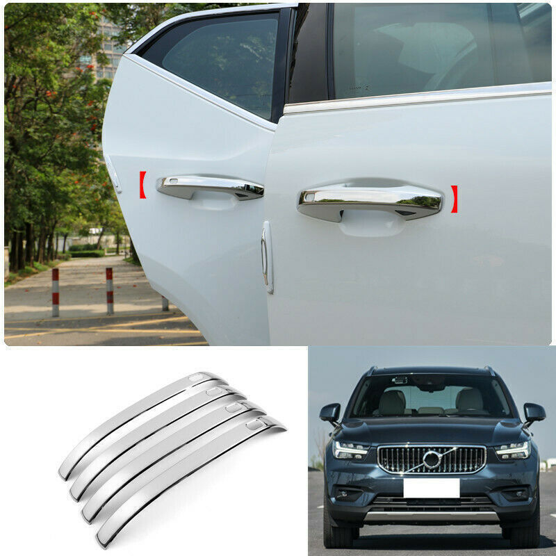 for Volvo XC40 2018-21 Stainless Chrome Exterior Outside Door Handle Cover Trim