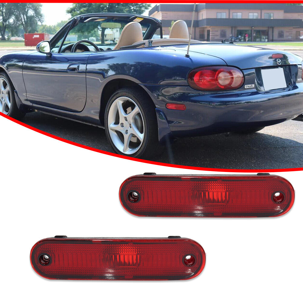 Suitable for Mazda Miata MX-5 from 1990 to 2005, with two pairs of red left and right rear marker lights- v