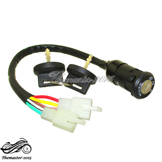 Zongshen 190cc Z190 Off On Light Key Switch 5 Wires 2 Plugs For Pit Dirt Bike Q