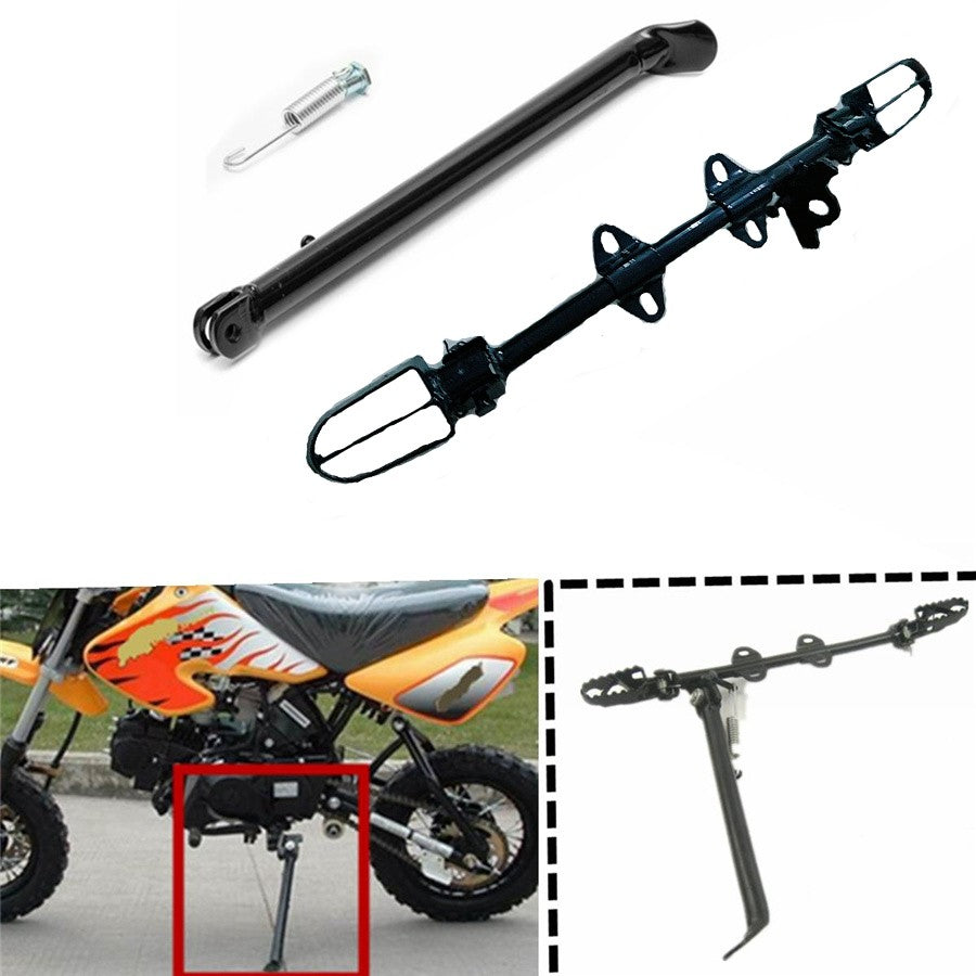 19 Motorcycle Mount Kickstand Side Foot Peg For Pit Dirt Bike 110cc 125cc 140cc Q