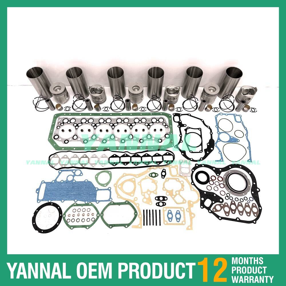 Repair kit with piston ring liner gasket for Isuzu 6D34 engine parts