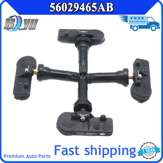 4-pack 56029465AB TPMS tire pressure sensors for Dodge for Jeep for Wrangler Grand Cherokee - v