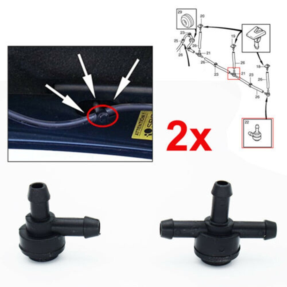 2Pcs Windscreen Washer Valve For C30 C70 S40 S60 S80 V50 V70 XC60 9178895 v