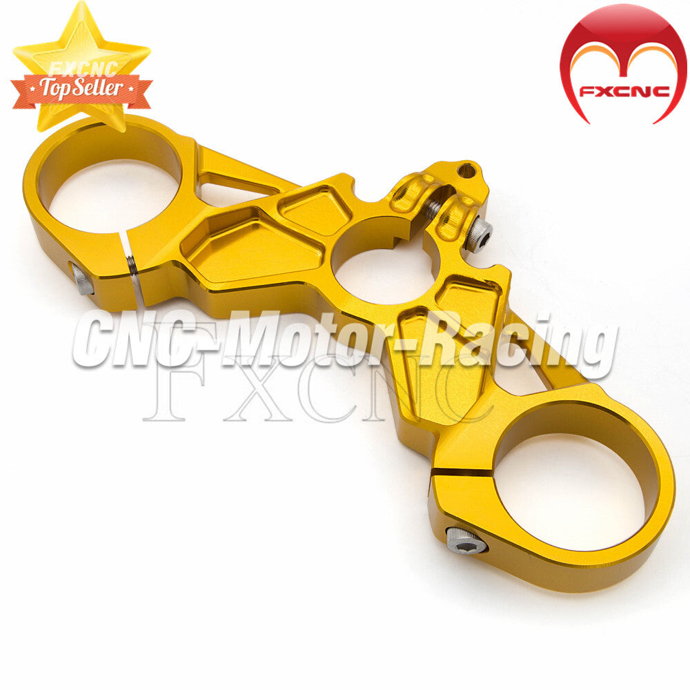 CNC aluminum three-tree top metal fittings suitable for Ducati 749, 848, and 999 motorcycles.