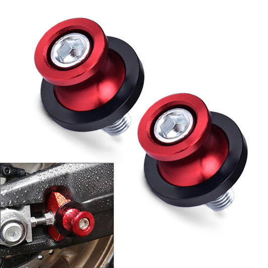 Schwingenspulen Slider Stand Schraube 8MM f¨¹r for HONDA CBR 600 900 1000 RR Paar Rot