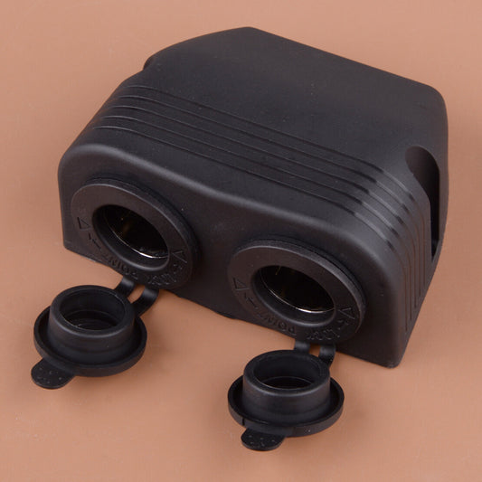 Power Socket Car Boat Cigarette Lighter Surface Plug Outlet Mount Bracket v