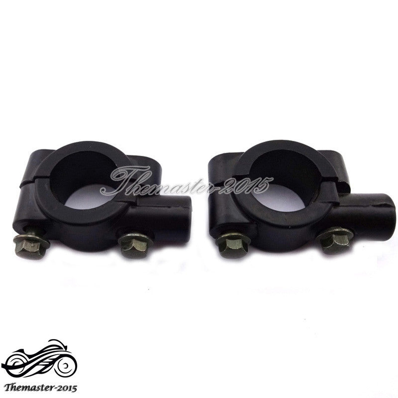 8mm Mirror Mount Clamp Holder Brackets For ATV Qaud Pit Dirt Bike Motorcycle Q