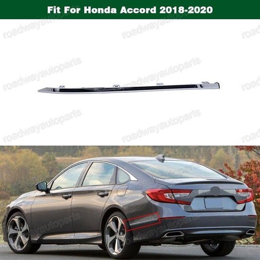 1Pcs Rear Bumper Left Side Chrome Molding Cover Trim for Honda Accord 2018-2020