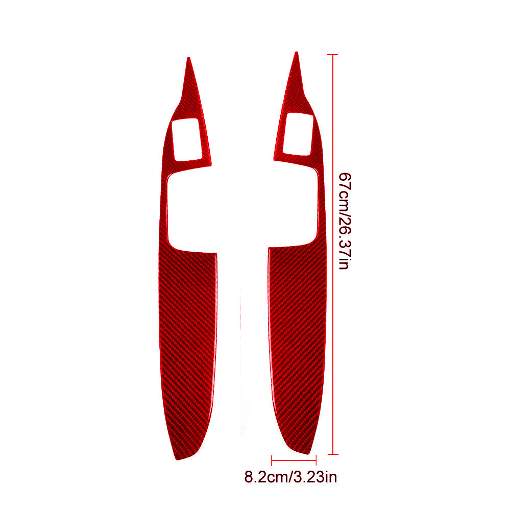 10X Red Carbon Fiber Center Console Cover Trim for RAM Promaster 2014-2021 v