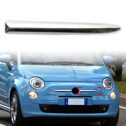Chrome Front Bumper Upper Grill Moulding Trim Left for FIAT 500 07-15 735455041