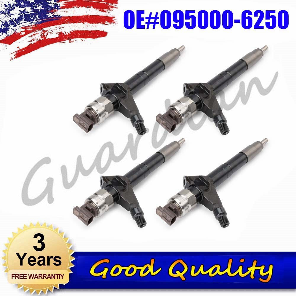 4-pack diesel fuel injectors 095000-6250 suitable for Nissan Navara and Pathfinder YD25 06-09