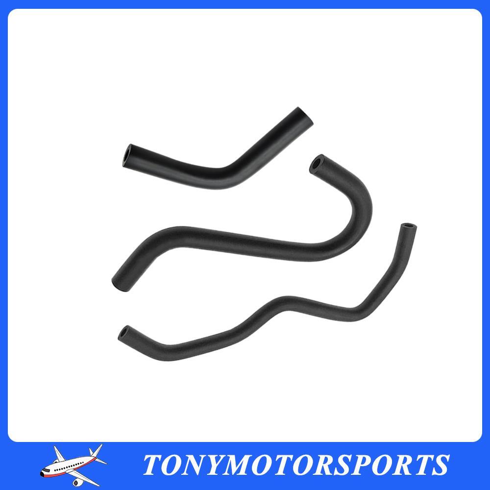 3Pcs Air Control Valve Outlet Hose Breather Heater Rubber for Civic 2012 to 2015 Q