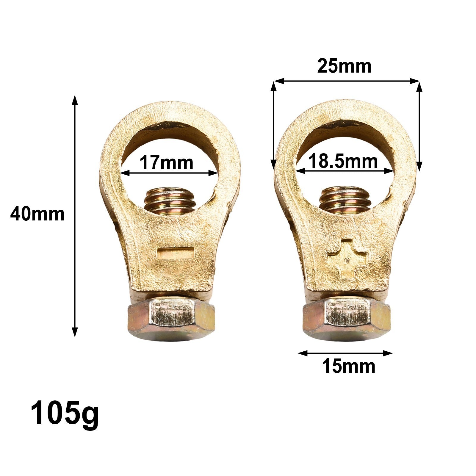 Battery Clip Car Battery Positive Negative Pure Copper Top Post Terminal