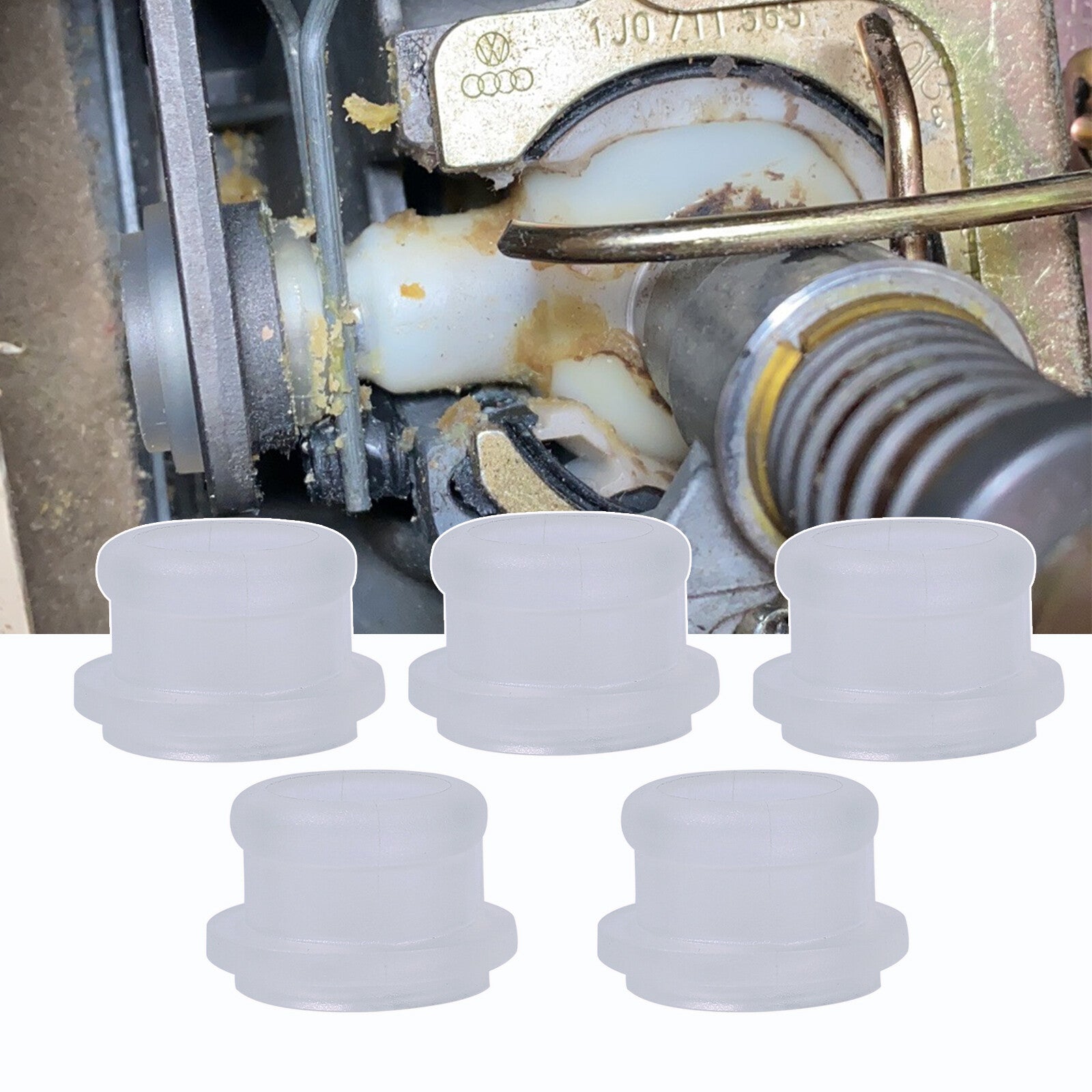 5PCS Manual Gear Shift Lever Cable Repair Kit Bushing Fix Rubber for VW for Golf Q