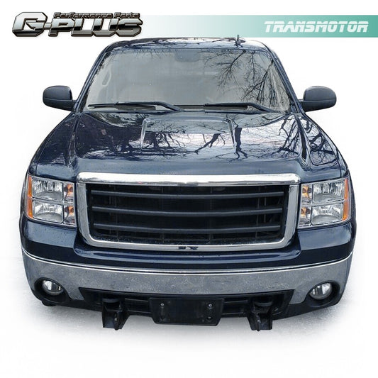 GM1235109 range hood molding decoration chrome plating is suitable for 07-2013 for GMC for Sierra 1500 2500 3500 - v