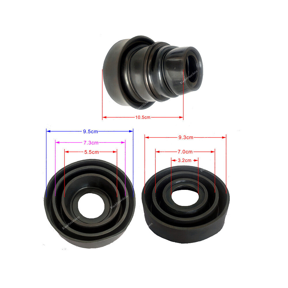 2x Headlight Dust Cover Universal Rubber Waterproof Housing Cap 80 90mm LED HID Q