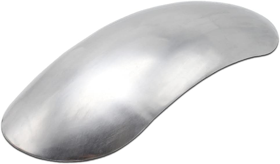 Unpainted Silver Short Mudguard Aluminum Alloy Motorcycle Front Fender Universal