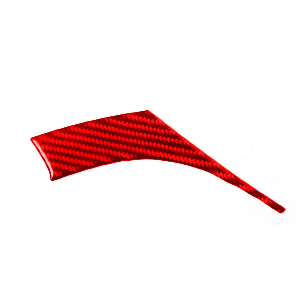 Red Carbon Fiber Water Cup Holder Side Cover Strip for Corolla 2014-2018 v