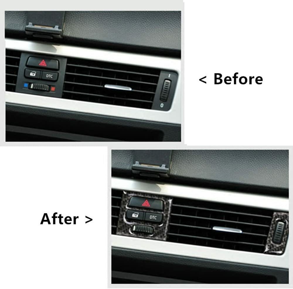 Carbon Fiber Car Vent Socket Cover Trim for 323i 325i 328i 330i 335i n