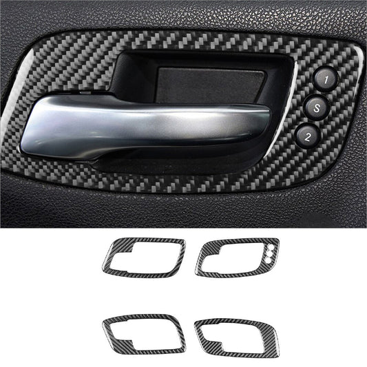 4Pcs Carbon Fiber Interior Door Handle Cover Trim for Dodge Charger 2015-2022 B