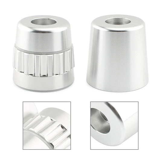 for BMW F700GS F800GS K1100 2x Silver Throttle Lock Cruise Control Clamp End Bar Q