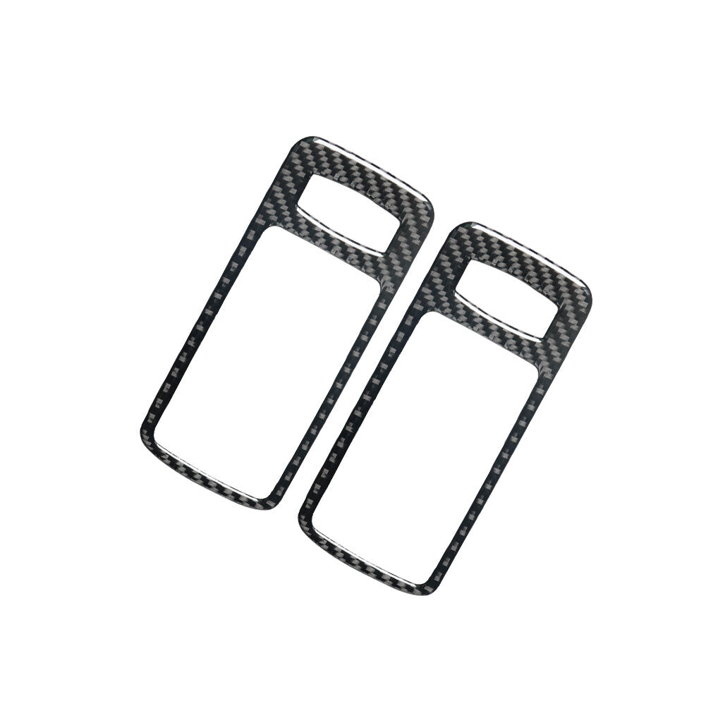 Carbon Fiber Interior Central Cup Holder Cover Trim For Tacoma 2016-2021 v