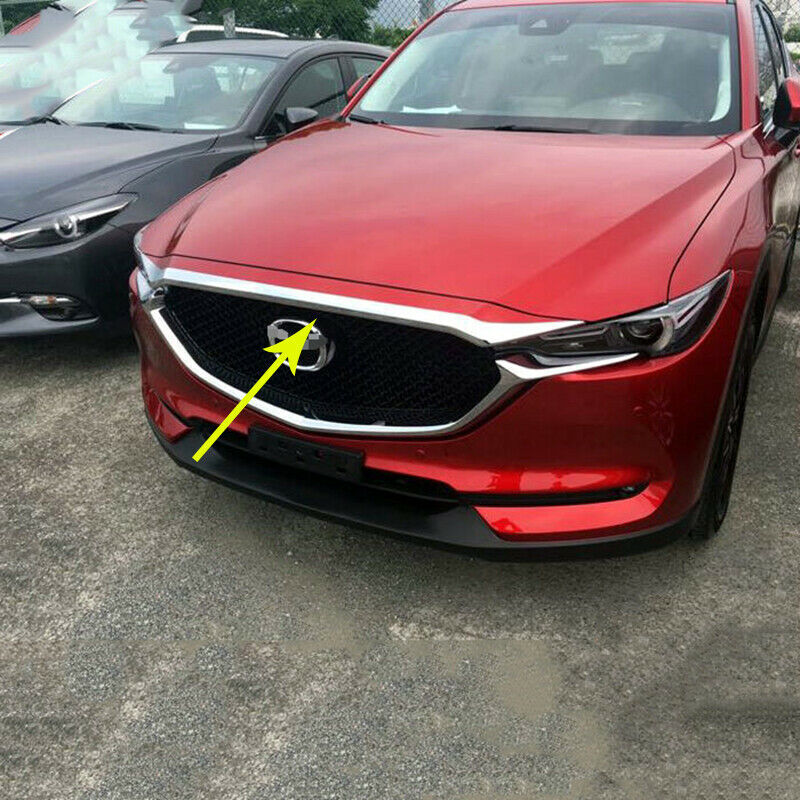 for Mazda CX-5 2017-2021 ABS Chrome Car Front Hood Bonnet Grille Lip Cover Trim