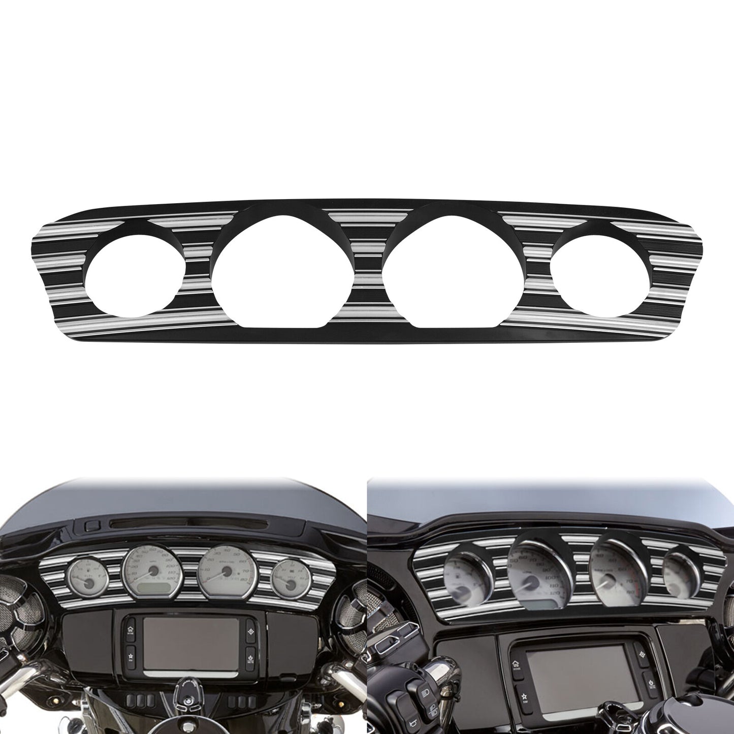 Between Strips Gauge Trim Cover for Harley Touring Electra Street Glide 14-2023