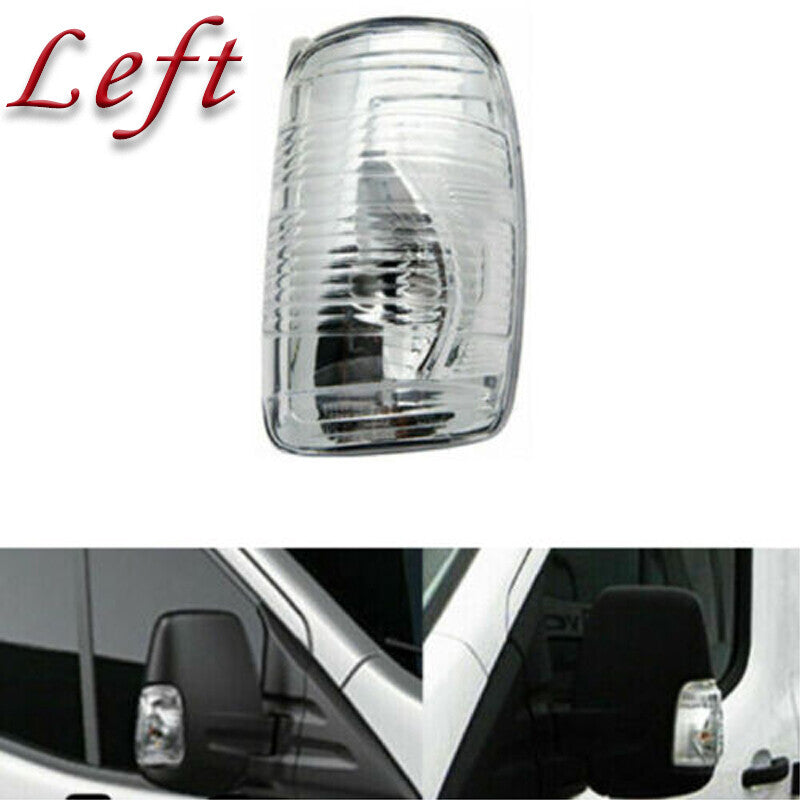 for Ford Transit Mk8 2014, front door wing mirror transparent indicator Lens (left side)