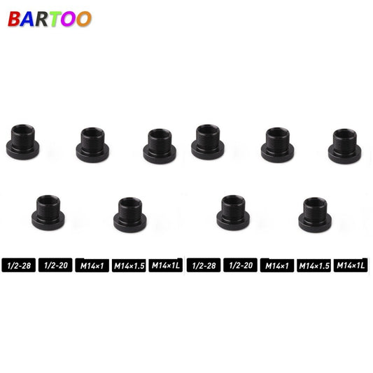 10PCS 5/8-24 to 1/2-28, 1/2-20, M14x1, M14x1.5, M14x1L Thread Oil Filter Adapter Q