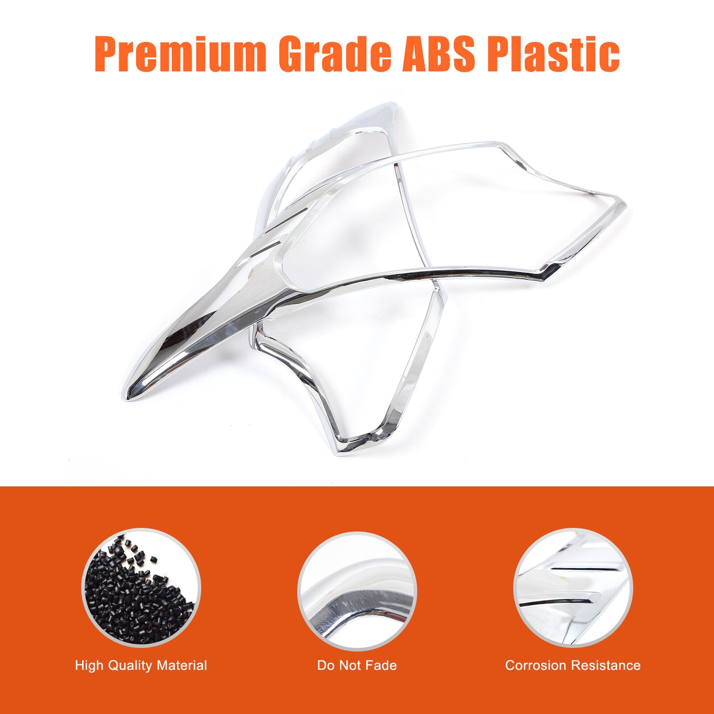 Headlight protective cover for L200 Triton 2015 2016 2017 (chrome) n